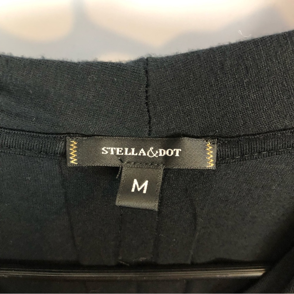 Stella and Dot Black Long Sleeve Erika Top - Picture 5 of 8